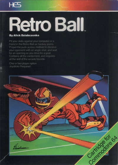 Retro Ball box art for Commodore 64